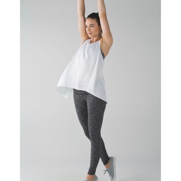 Lululemon Wunder Under Pant III Coco Pique Black White - low to mid rise - Picture 2 of 10